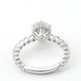 thumbnail image 5 of solitaire jewels 2CT Round Moissanite Hidden Halo Engagement Ring For Women, 10K White Gold, 5 of 6