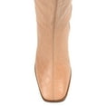 thumbnail image 4 of Journee Signature Womens Genuine Leather Tamori Wide Calf Square Toe Inside Zip Knee High Boots, 4 of 8