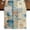 Brown Blue White Green, variant on Table Runners 48 Inches Long Dress Scarves, Teal Blue Coastal Farmhouse Kitchen/Dining Table Runner, Short Coffee Tablerunners, Summer Beach Starfish Shell Coral Nautical Vintage 13x48 Inch