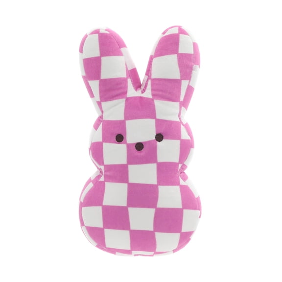 checked peeps pink plush toy