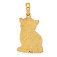 thumbnail image 3 of 14k Yellow Gold Polished Cat Charm Pendant, 3 of 4