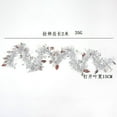 thumbnail image 3 of AZXY Christmas Garland Tinsel,Unlit Christmas Garlands Plastic,Christmas Indoor Decoration Hanging for Holiday Party Supplies 6.5ft White, 3 of 5