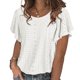 thumbnail image 2 of Top de manga con volantes de verano,Top de verano con volantes para mujer Top de manga con volantes de mujer Camiseta casual de verano Resultados impresionantes, 2 of 6