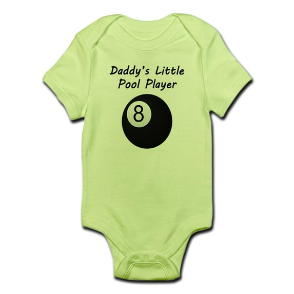 CafePress - Daddys Little Pool Player Body Suit - Baby Light Bodysuit