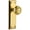 Lifetime Brass, variant on Grandeur Parthenon Door Knob with Fifth Avenue Plate