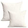 thumbnail image 1 of Pillowcase Home Textile 20" X 20" Modern Contemporary Transitional Navy Blue Striped Polyester Throw Pillowcase ( 2 Count) Home Decoration Suitable for Living Room and Bedroom, 1 of 7