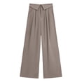 thumbnail image 3 of WILLBEST Pantalones Casuales de Mujer, de Cintura Alta y Pierna Ancha, Cómodos, de Tela Elástica y Suave para Uso Diario y Actividades. Chica, 3 of 3