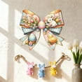 thumbnail image 4 of DefiDgd Easter Decorations,Wooden Painted Bunny Egg Wreaths for Front Door Sign,Home Spring Window Porch Mantel Farmhouse Indoor Party Decor(A), 4 of 6