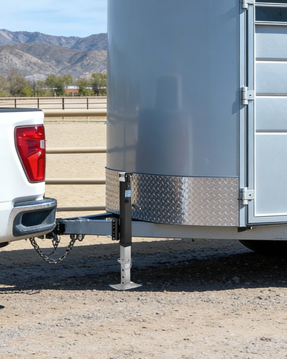 Kohree 8000lbs Heavy Duty Trailer Jack, 28.7" Vertical Travel, Adjustable Drop Leg & Ergonomic Handle for Large RV,Utility Trailers, Yacht Trailers, Boat Trailer