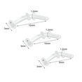 thumbnail image 4 of QQTDFG 3Pcs Clear Curved Retainer Glass Nose Stud Piercing Helix Tragus Earring Jewelry-14g (1.6 mm), 4 of 9