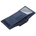 thumbnail image 4 of TOPTIE Mens Trifold Wallets with Zipper Coin Pocket, Canvas Billfold with ID Window-Grey-1Pcs, 4 of 8