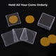 thumbnail image 3 of 20 estuches acrílicos para colección de monedas, estuches para monedas con bases de espuma ajustables, soportes universales para monedas, estuches protectores para monedas para coleccionistas, 3 of 6