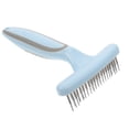 thumbnail image 1 of LOLIPPYY Durable Pet Hair Comb Rake for Grooming Dogs Rust Proof Metal Pins with Easy Clean Handle, 1 of 8