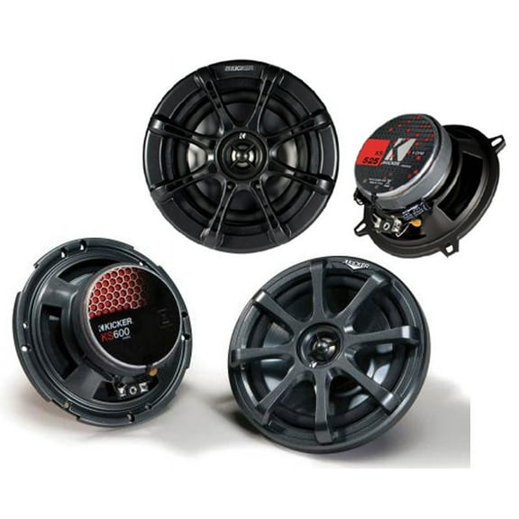 Kicker 46CSC54 5 1/4" Speakers & Kicker 43DSC504 5.25" 35W Coaxial Speakers