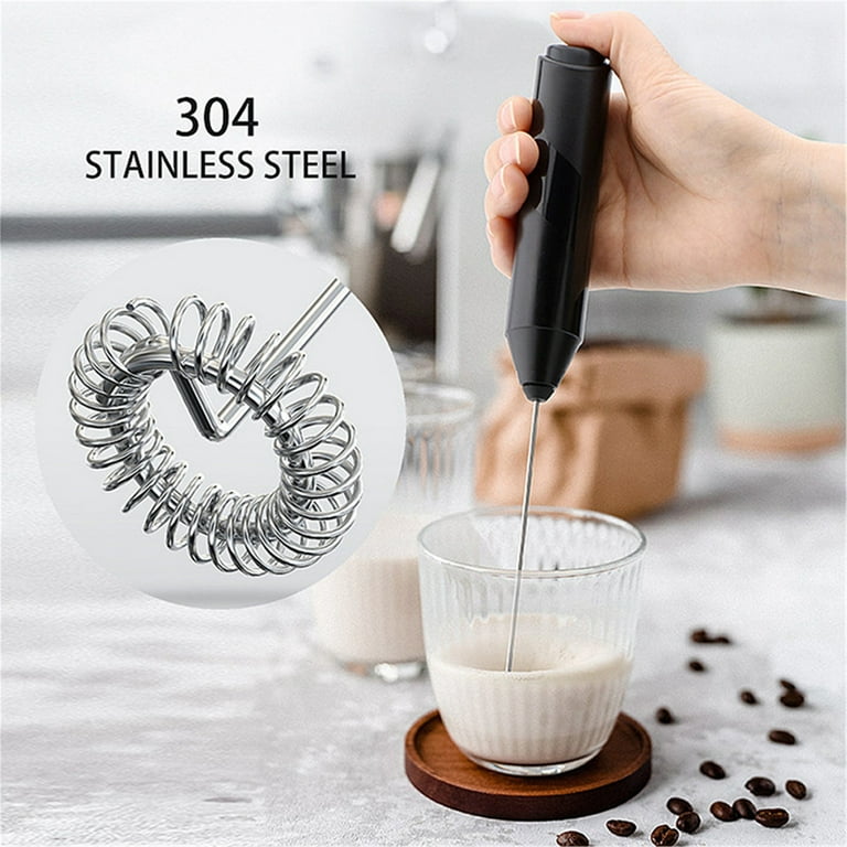 Electric Milk Coffee Frother Handheld Foamer, Elbourn Mini Egg Beater  Drinks Whisk Mixer Stirrer Plastic (1/2Pc) 