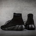 thumbnail image 3 of Men's Slip-on Sneakers With Shoelaces - Odor-resistant High Top Athletic Shoes - Lightweight And Breathable, 3 of 9