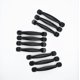 thumbnail image 3 of 10 piezas Qrity manija de puerta negra manija de muebles manija de barra manija de cocina manija de cajón manija de artículo accesorios de cocina tiradores Hs, 3 of 5