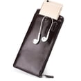thumbnail image 3 of Mens Wristlet Purse Solid Color Thin Phone Wristlet Wallet Long Zipper Wallet, 3 of 10