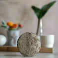 thumbnail image 3 of Allira Cement Ornamental Sphere with Embossed Swirl Design, 3 of 9