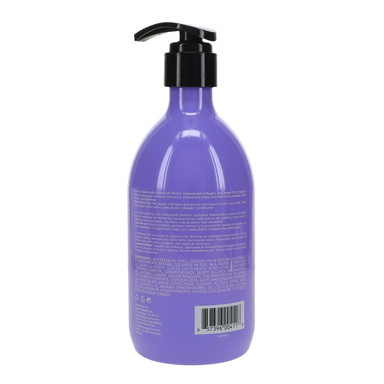 Luseta Biotin and Collagen Shampoo, Extra Strength Formula for
