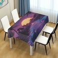 thumbnail image 4 of Yayeee Tablecloths 60" x 108" Rectangle Wrinkle Resistant Party Table Cover, Blue Neon Road, 4 of 8