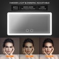 thumbnail image 4 of Espejo de tocador con visera solar para coche Vanmirr con luz LED y táctil, 4 of 7