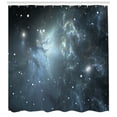 thumbnail image 3 of Ambesonne Constellation Shower Curtain, Infinite Space, 69"Wx70"L, Pale Blue Black White, 3 of 3