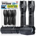 thumbnail image 1 of TacLight Tactical Flashlights, 3 Pack Zoomable Waterproof Flashlight Camping, LED Flashlight, Torch Light, Lampe De Poche, Heavy D, 1 of 8