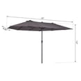 thumbnail image 2 of Parasol de patio double face Outsunny de 15 pi, 2 of 2