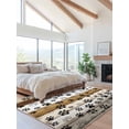 thumbnail image 2 of Farmhouse Dog Area Rug for Bedroom 3x5 Ft Paw Vintage Brown Wooden Board Super Soft fuzzy Throw Rug Non-Slip Fluffy Plush Indoor Floor Carpet for Living Room Nursery Home Decor, 2 of 8