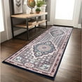 thumbnail image 3 of MDA Home Prime Navy Blue/Multi-Color Polyester Area Rug - 2'8" x 8'1" Runner, 3 of 5