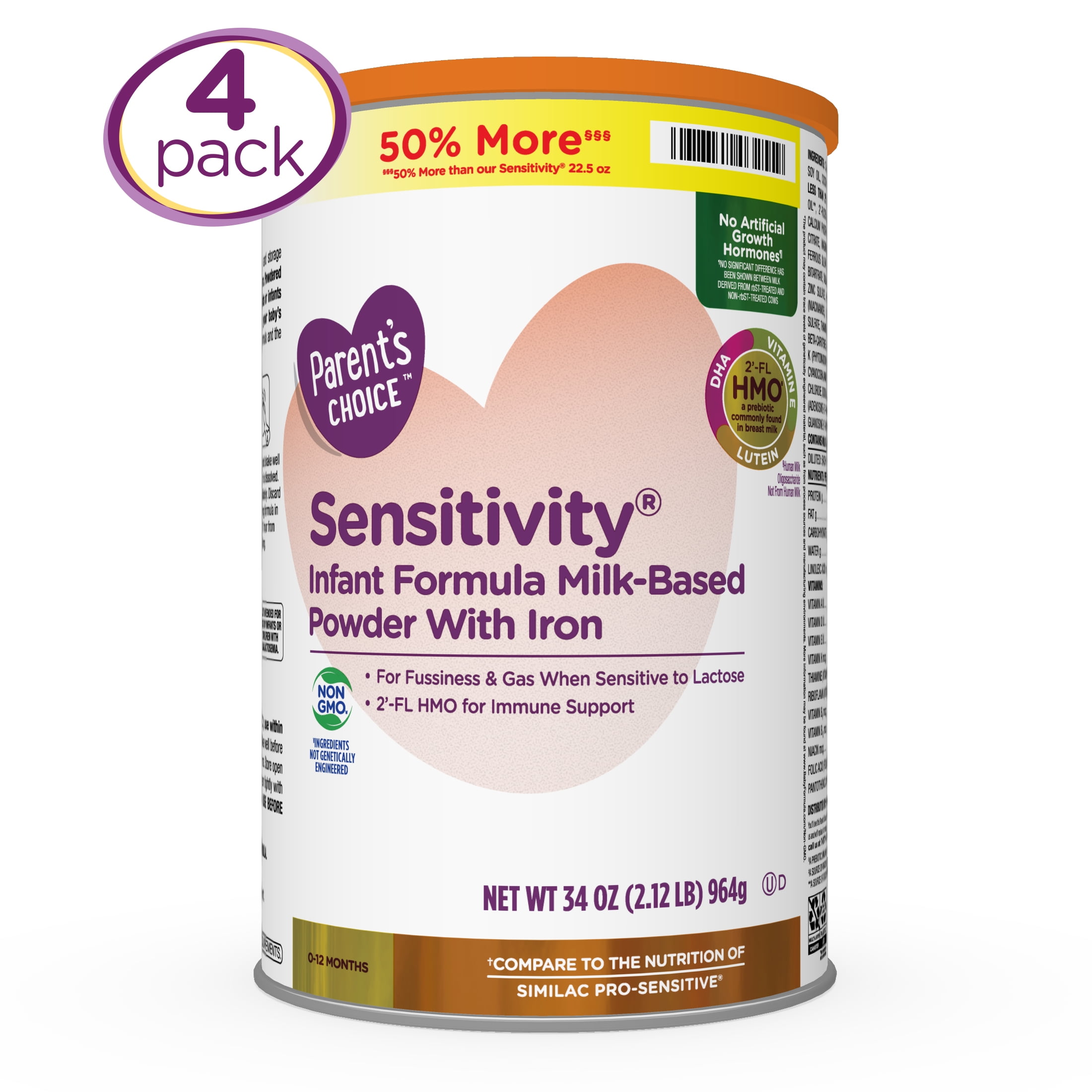 walmart parent's choice sensitive formula