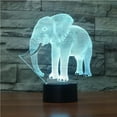thumbnail image 3 of Inteprter Elefante Luz de noche para niños Ilusión óptica 3D Elefante Luz 7 Cambio de color Lámpara de noche con interruptor táctil Control remoto Iluminación y accesorios No.1 Inteprter HA025323-01, 3 of 6