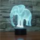 thumbnail image 3 of Inteprter Elefante Luz de noche para niños Ilusión óptica 3D Elefante Luz 7 Cambio de color Lámpara de noche con interruptor táctil Control remoto Iluminación y accesorios No.1 Inteprter HA025323-01, 3 of 6