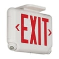 thumbnail image 1 of Hubbell 86640 - EVCURWD4  DUAL-LITE ARCHITECTURAL LED COMBINATION EXIT/EMERGENCY LIGHT, RED Indoor Exit Emergency Combination LED Fixture, 1 of 1