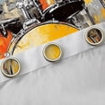 thumbnail image 4 of Manfei Oil Painting Artwork Blackout Curtains Set of 2 (52x84 Each),Graffiti Drum Kit Window Curtains,Musical Instrument Theme Curtains and Drapes For Girls Boys,Super Cozy Room Decor, 4 of 6