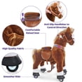 thumbnail image 4 of Ride on Horse PonyCycle Unicom para niños pequeños de 3 a 4 años, color marrón, 4 of 5