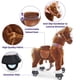 thumbnail image 4 of Ride on Horse PonyCycle Unicom para niños pequeños de 3 a 4 años, color marrón, 4 of 5