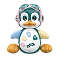 thumbnail image 3 of Juguete de pingüino de baile musical con música y luces, juguetes de educación temprana para bebés para niñas y niños, 3 of 8