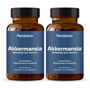 Pendulum Akkermansia Probiotic with Prebiotic Fiber - Increases GLP-1 Production, Delayed Release, Third-Party Tested, 100M AFU Live Strain for Gut Health for Men & Women (30 Capsules, 1-Pack)