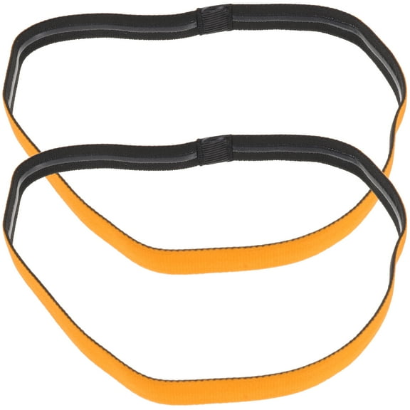 Raindrops  2 Pcs Antiperspirant Sports Headband Men Headbands for Sweat Bandanas Women Man Orange