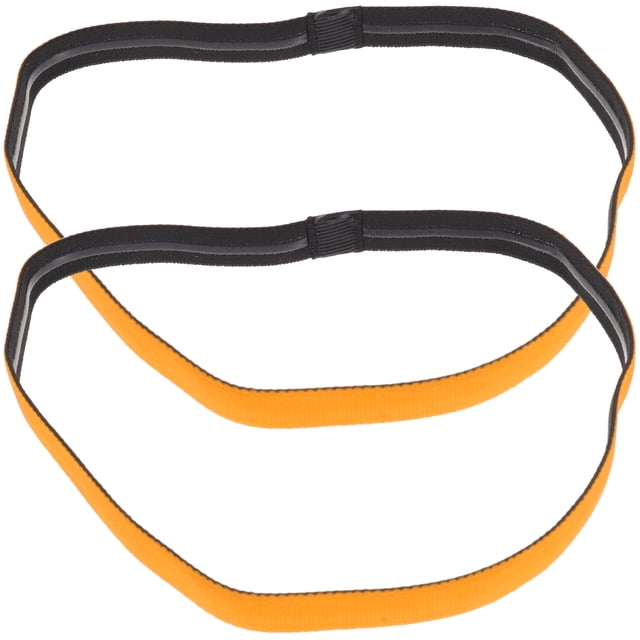 Miangastore Hair Bands Orange 2Pcs 9.4X0.6X0.4In