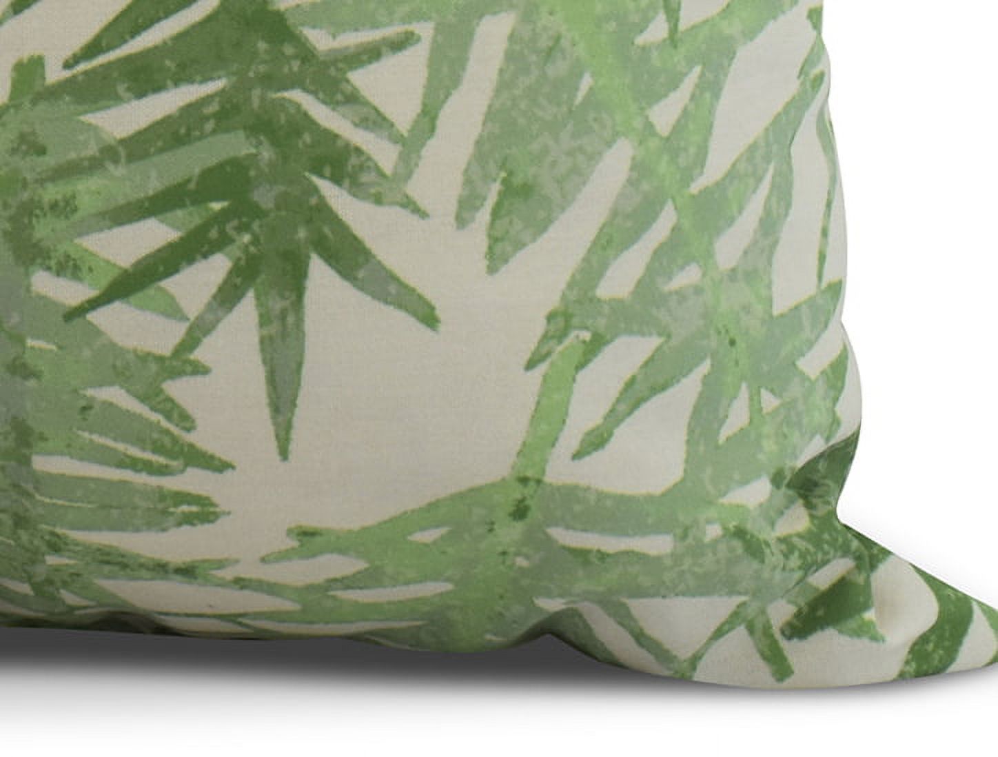 Simply Daisy, 20" x 20" Spikey, Floral Print Outdoor Pillow, Green