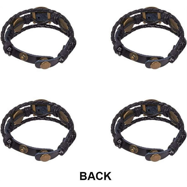 Wholesale SUNNYCLUE DIY 3 Sets Braided Leather Bracelet Making Kit
