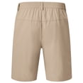 thumbnail image 3 of Weilanxin Men's Shorts Golf 9" Casual Elastic Waist Quick Dry Flat Front Travel Hiking Cargo Shorts, 3 of 11