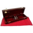 thumbnail image 2 of 12 1/2" 2 TRACK CONTINUOUS Cribbage Board BLOODWOOD Corner Games Won Storage Box, 2 of 7