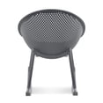 thumbnail image 5 of 2xhome Contemporary Transitional Patio Rocking Chairs, Egg-Shaped Lounge Rockers, All-Weather Plastic Indoor Outdoor Accent Chairs with Breathable Perforated Design for Patio, Balcony, Sunroom, 5 of 10