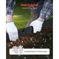 thumbnail image 5 of VEVOR Steel Landscape Edging, 5 Packs 39 x 5 in Rust-Resistant Metal Landscape Edging, Bendable Garden Edging Border, Heavy Duty Lawn Edging, Easy-to-Install, Flower Bed Yard Pathway Divider Black, 5 of 9