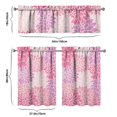 thumbnail image 5 of Kitchen Curtains 36 Inch Short - 3 Panel Set, Rod Pocket Window Curtain, Boho Floral Tribal Style, 100% Polyester for Farmhouse, Kitchen, Cafe, Bedroom, Easy Wash, 5 of 5