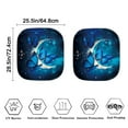 thumbnail image 4 of Jeiento Blue Butterfly Car Window Shades Foldable 2-Piece Car Windshield Sunshades Automotive Windshield Sunshades Keep Cool UV Rays Protection for Most Sedan Truck Van 28.5 x 25.5 inches, 4 of 6